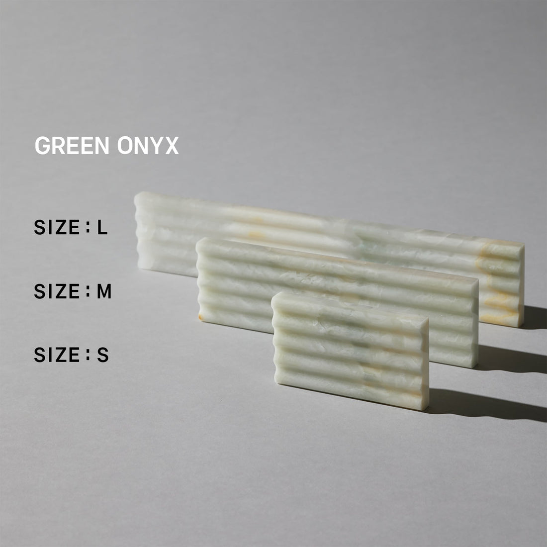 Soap dish green onyx (L)