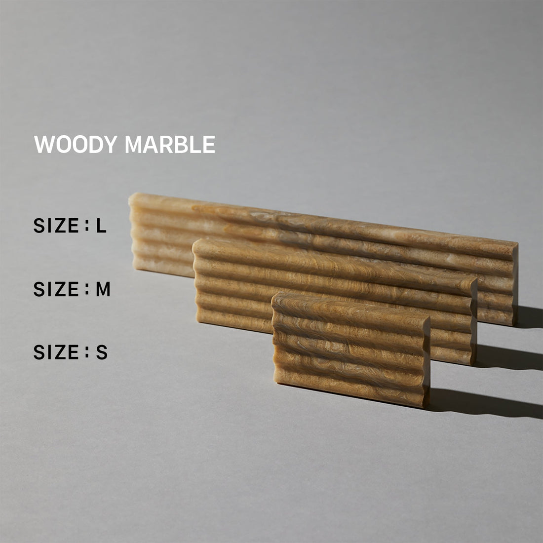 Soap dish, woody marble (L)