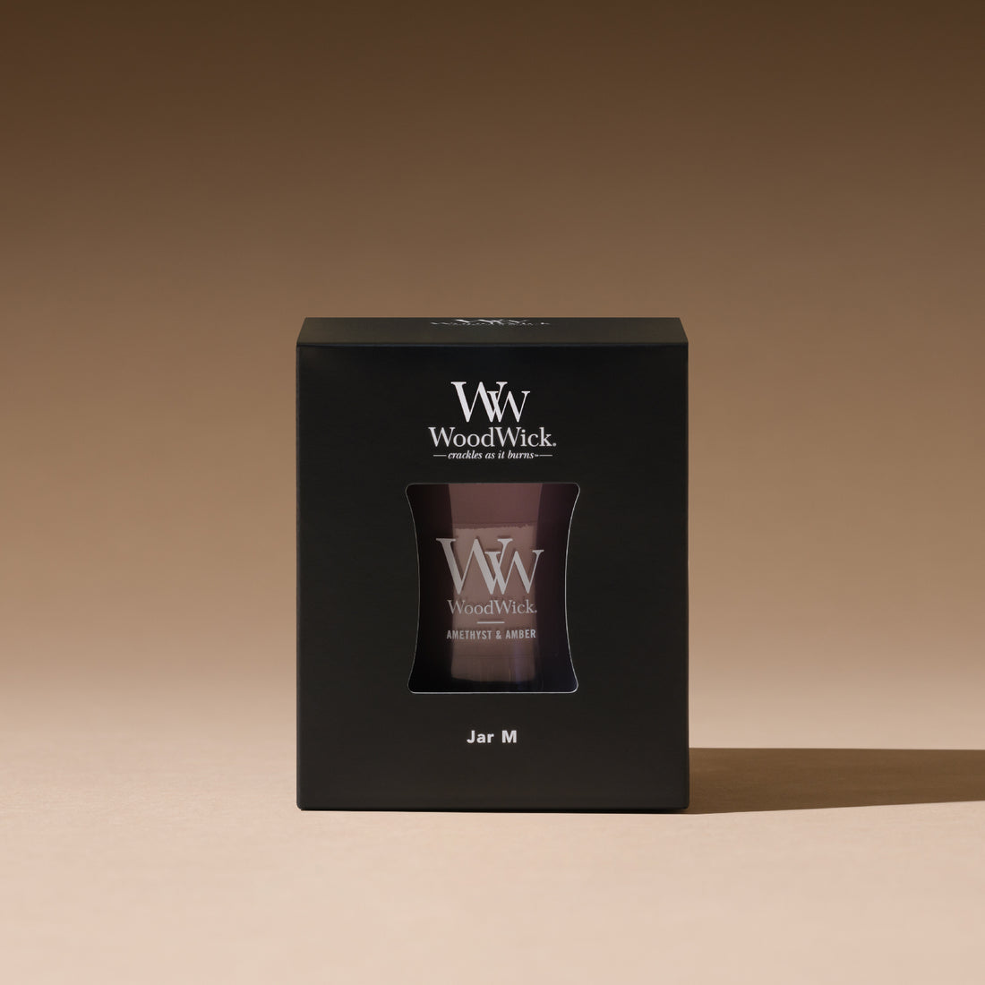 【正規輸入品】Wood Wick ジャーキャンドル アメジスト&アンバー M(単品)