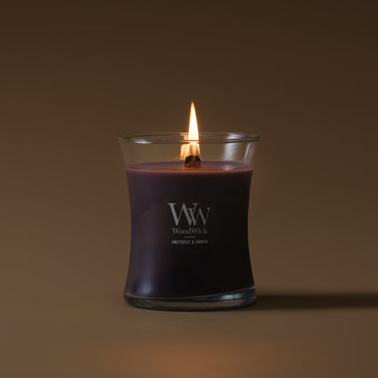 Wood Wick ジャーキャンドル　アメジスト&amp;アンバー M（単品）