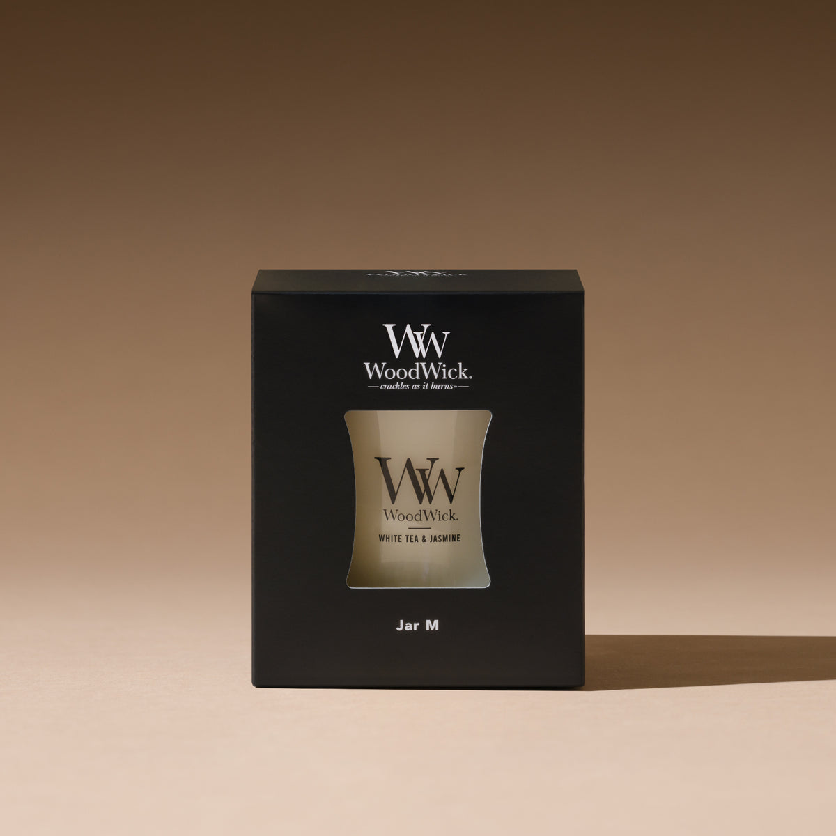 【正規輸入品】Wood Wick ジャーキャンドル　ホワイトティー&amp;ジャスミン M（単品）
